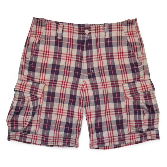 Polo Ralph Lauren Men's Size 36/38 Cargo Shorts Plaid Vintage Surplus EUC - Picture 1 of 7